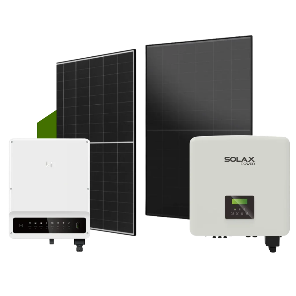 zestaw fotowoltaiczny panele pv i falownik solax goodwe do instalacji domowej
